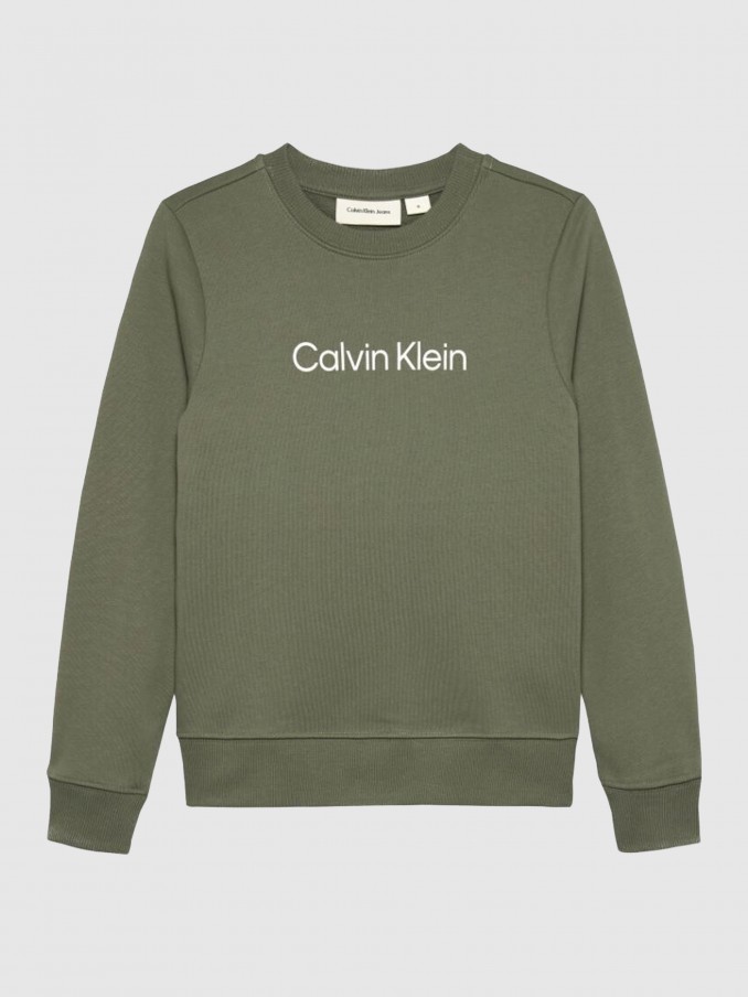 Pullover Boy Green Calvin Klein