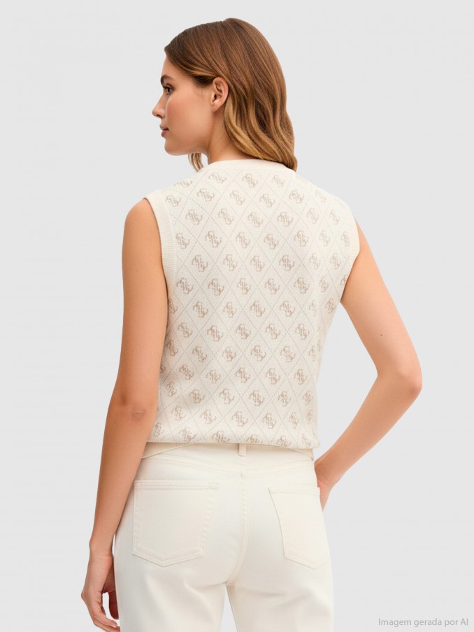 Sueter Mujer Beige Guess