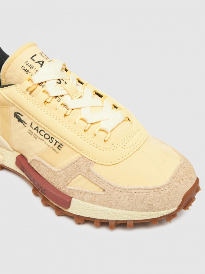 Tenis Mujer Amarillo Lacoste