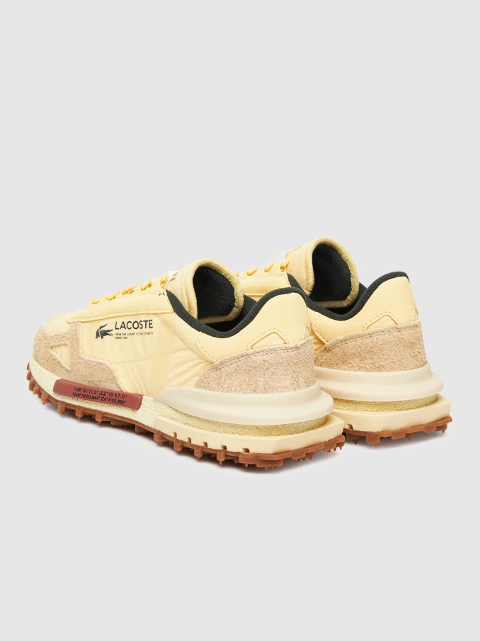 Tenis Mujer Amarillo Lacoste
