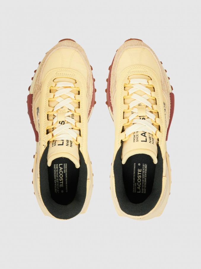 Tenis Mujer Amarillo Lacoste