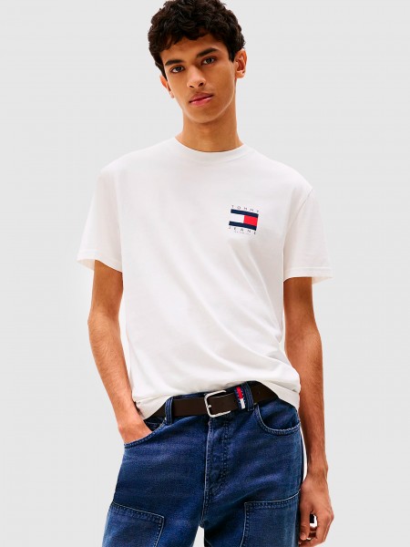 Camiseta Hombre Blanco Tommy Jeans