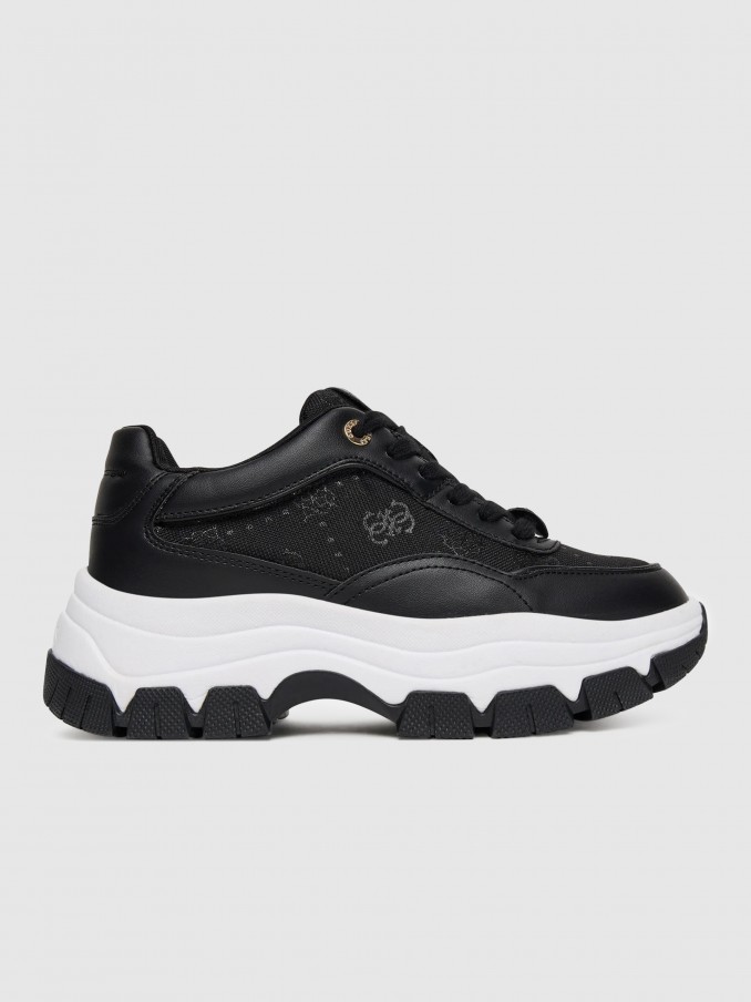 Tenis Mujer Negro Guess