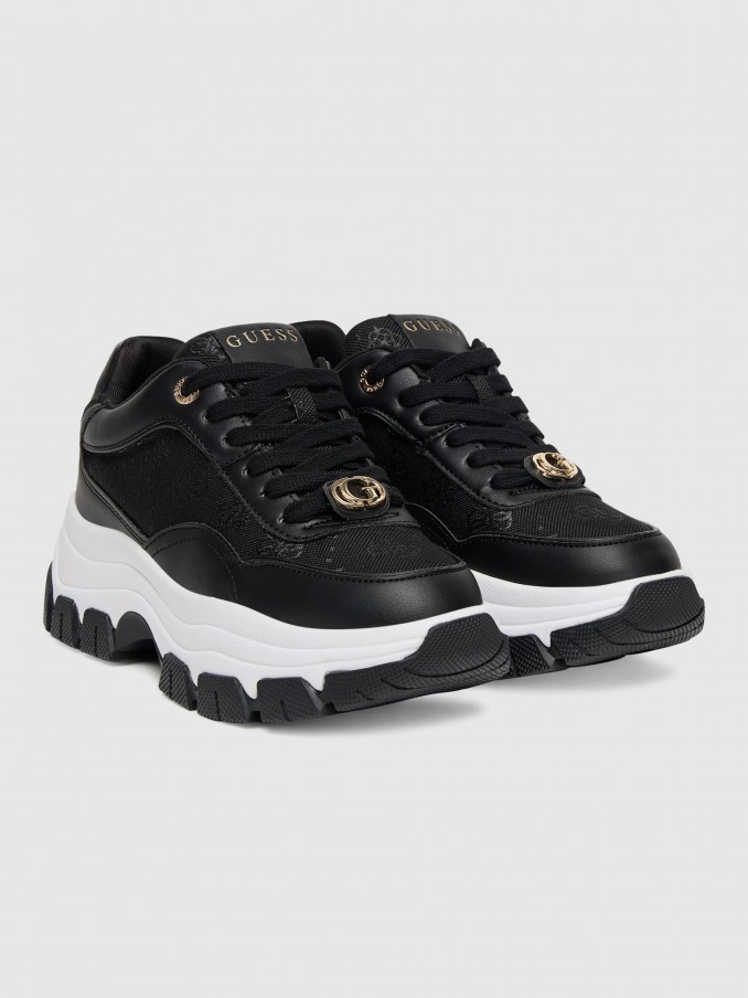 Tenis Mujer Negro Guess