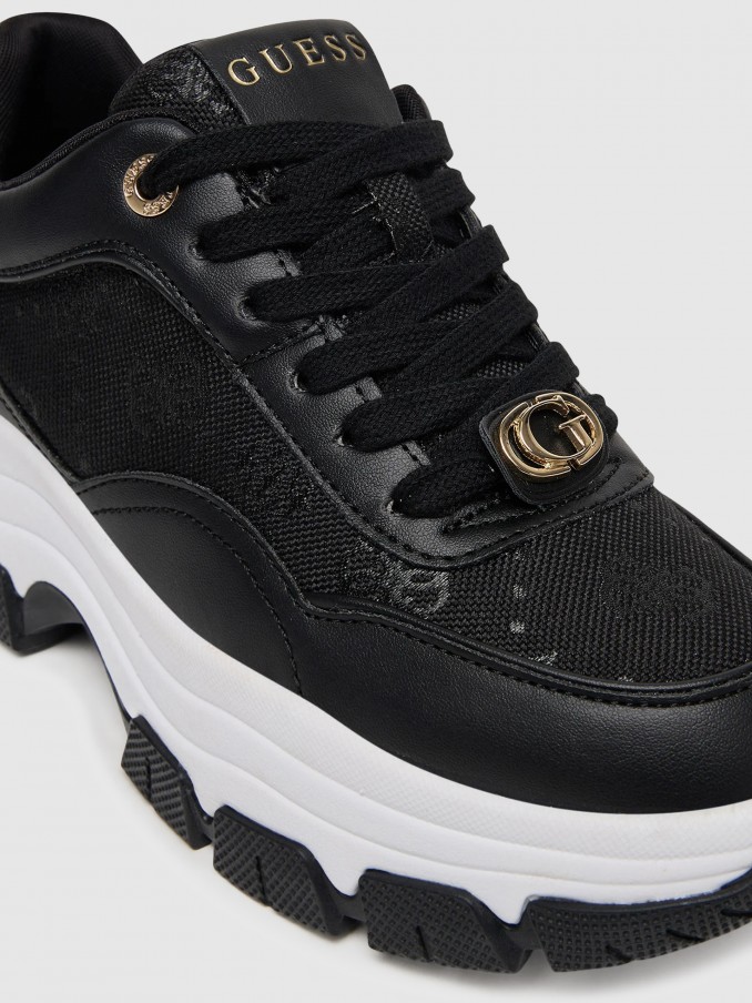 Tenis Mujer Negro Guess