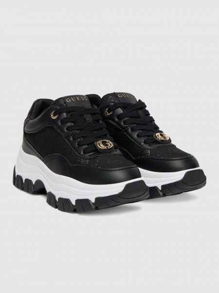 Sneakers Woman Black Guess Sneakers Woman Black Guess