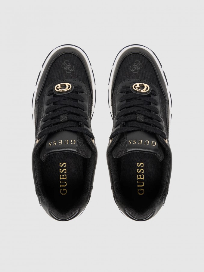 Tenis Mujer Negro Guess