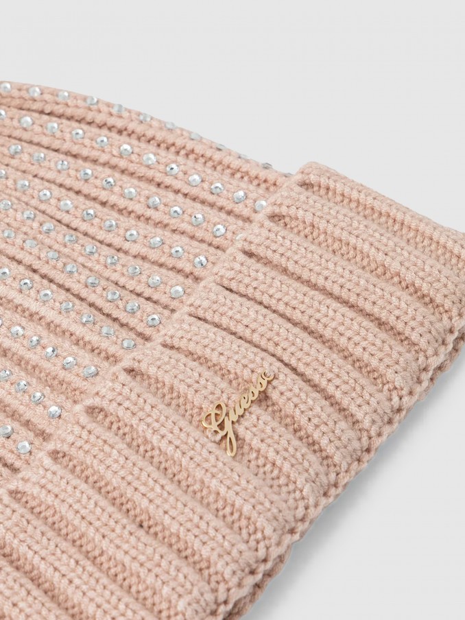 Beanie Girl Cream Guess