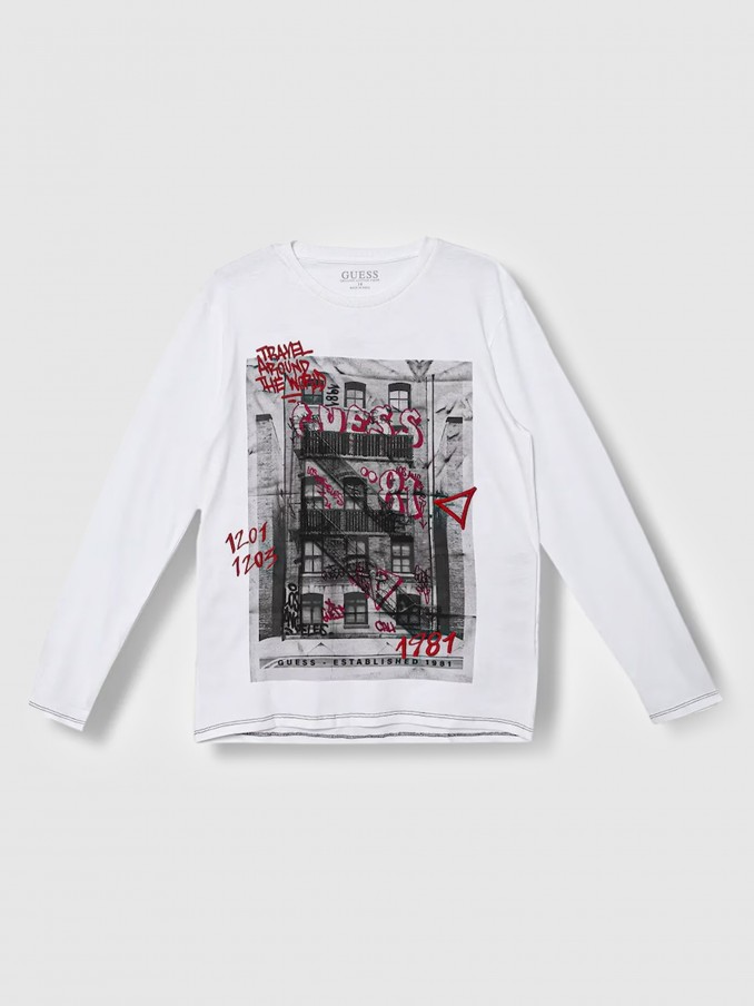 Sueter Nio Blanco Guess