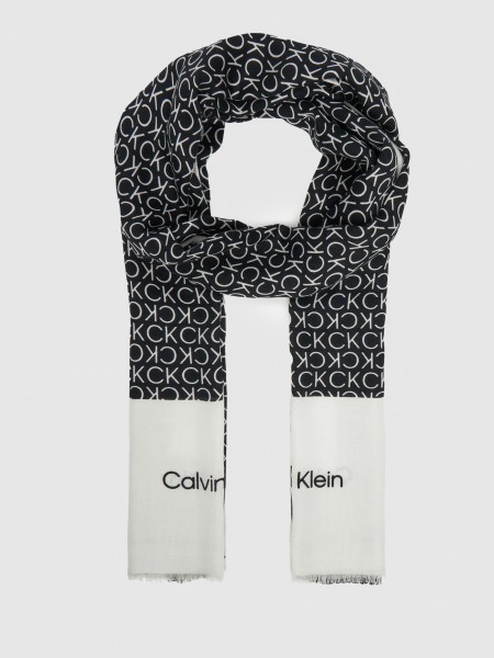 Bufanda Mujer Negro Calvin Klein