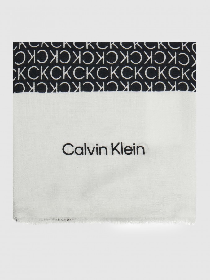 Scarf Woman Black Calvin Klein