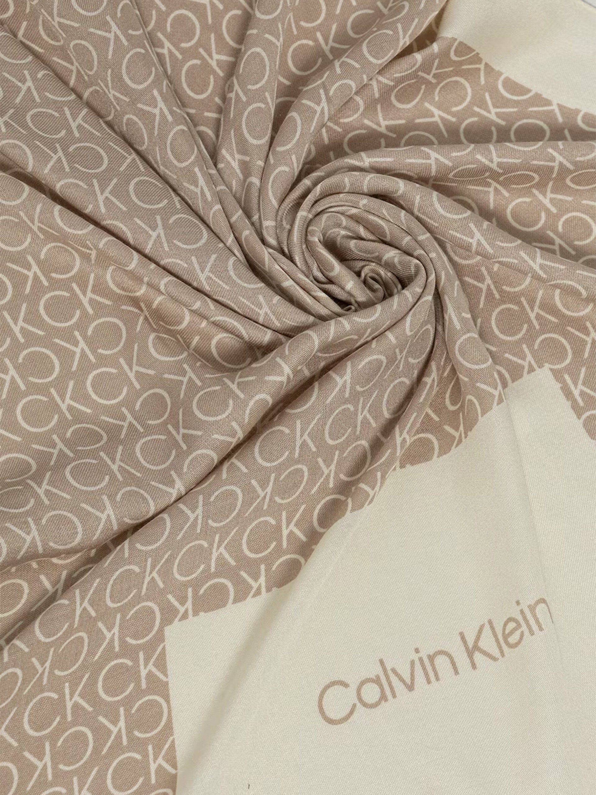 Bufanda Mujer Beige Calvin Klein