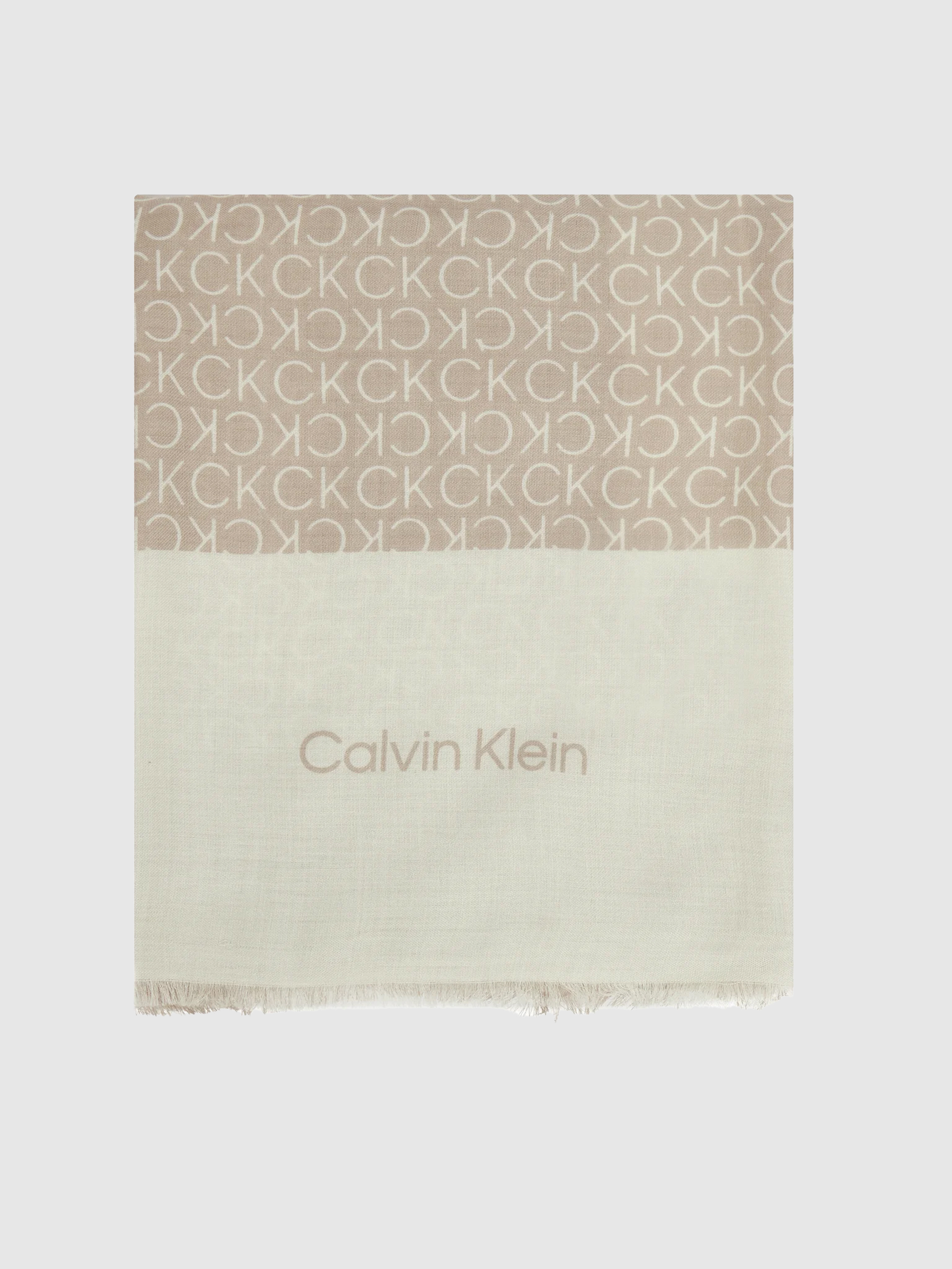 Bufanda Mujer Beige Calvin Klein