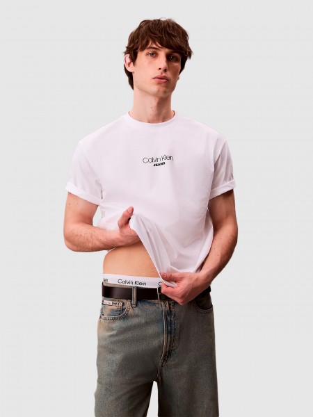 T-Shirt Man White Calvin Klein