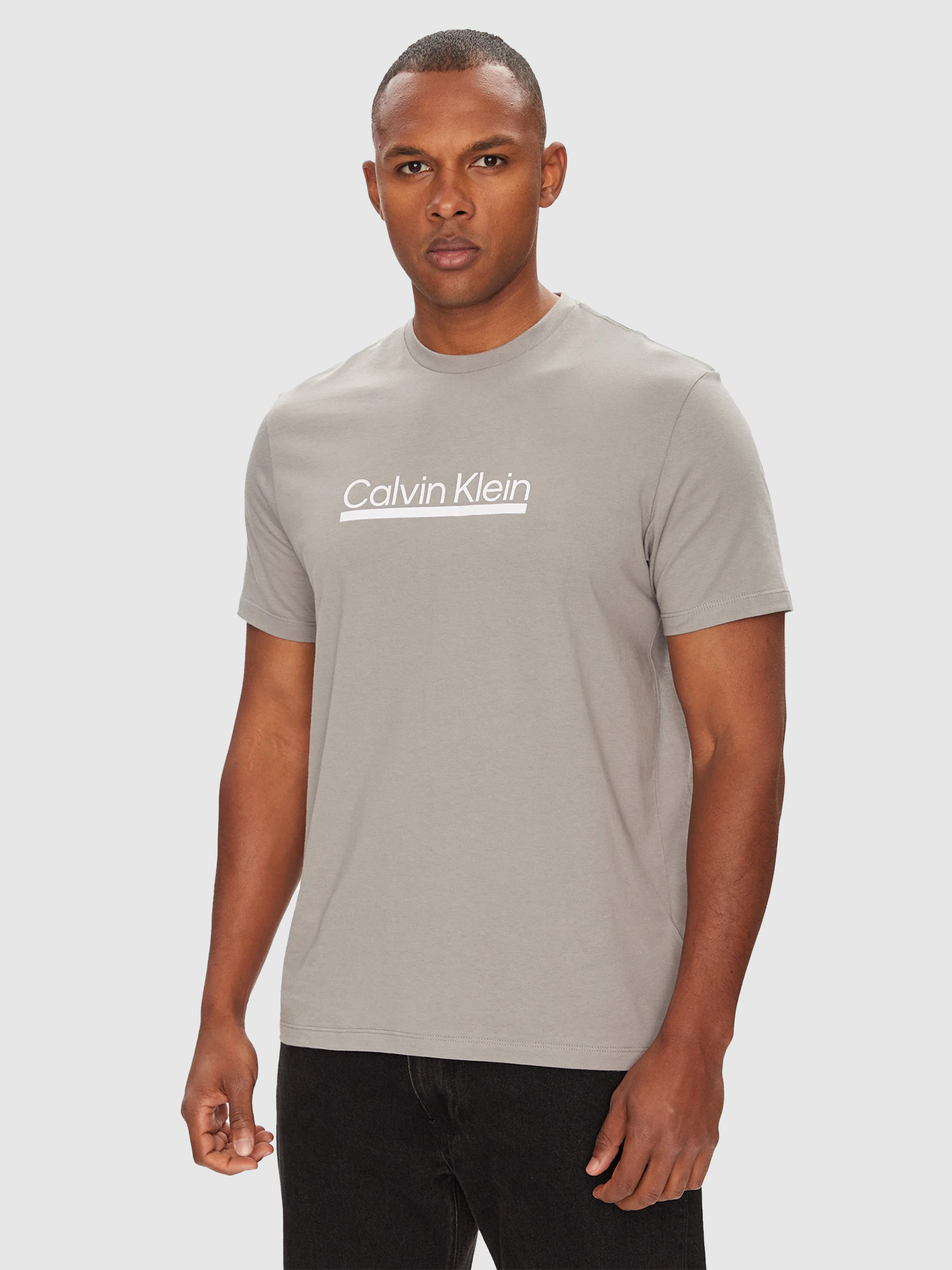 Camiseta Hombre Gris Calvin Klein