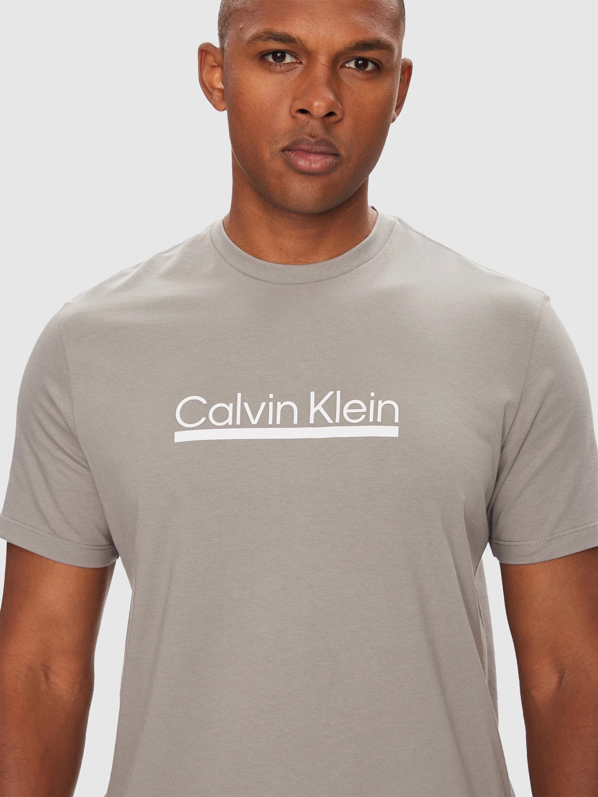 Camiseta Hombre Gris Calvin Klein