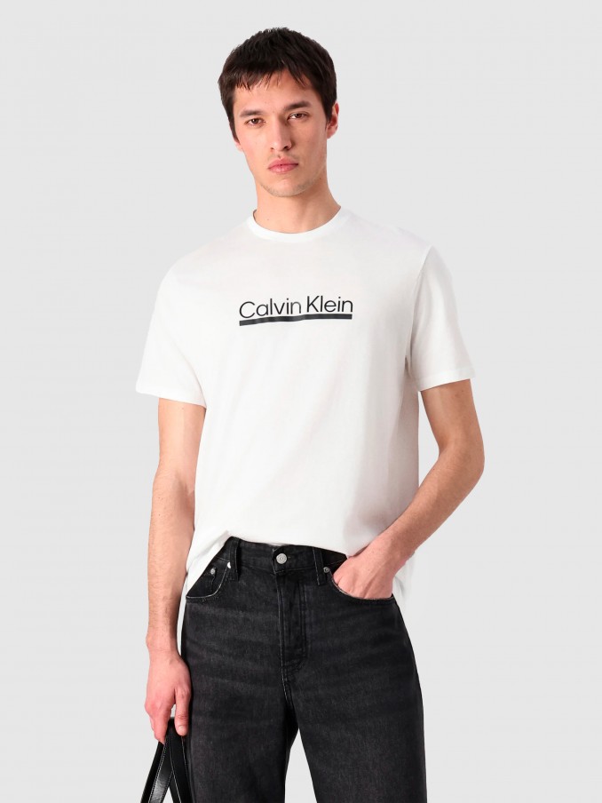 T-Shirt Man White Calvin Klein