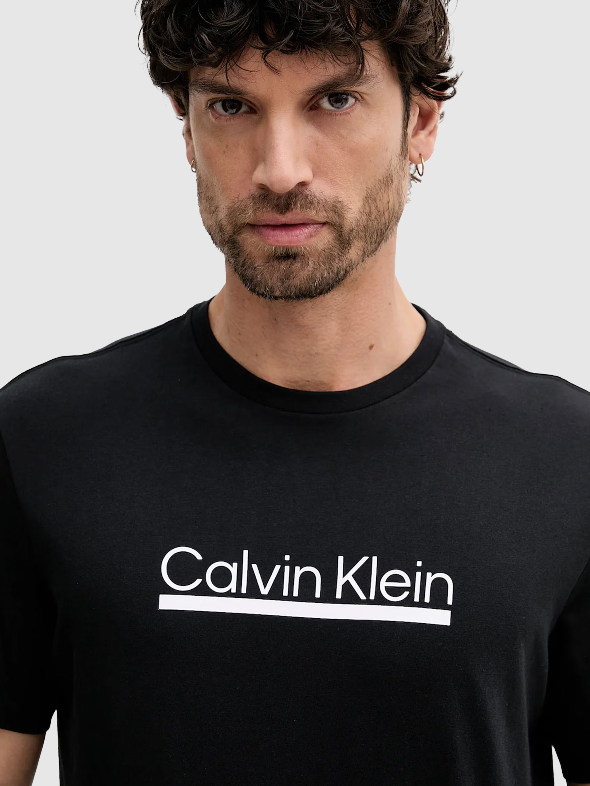 Camiseta Hombre Negro Calvin Klein