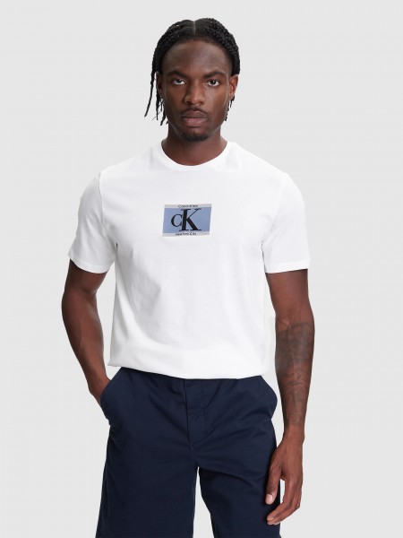 T-Shirt Man White Calvin Klein