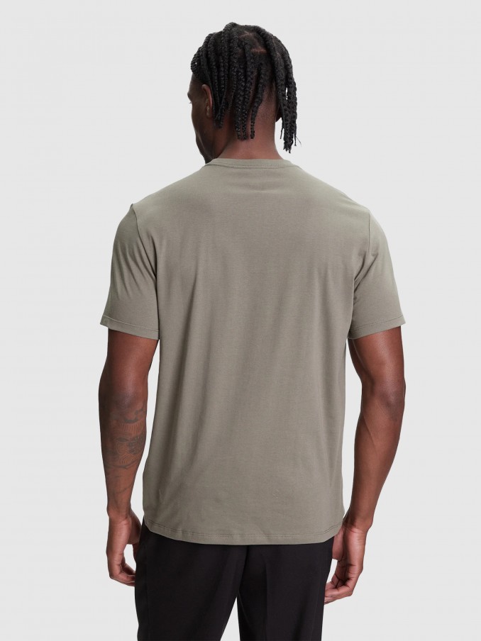 T-Shirt Man Green Calvin Klein