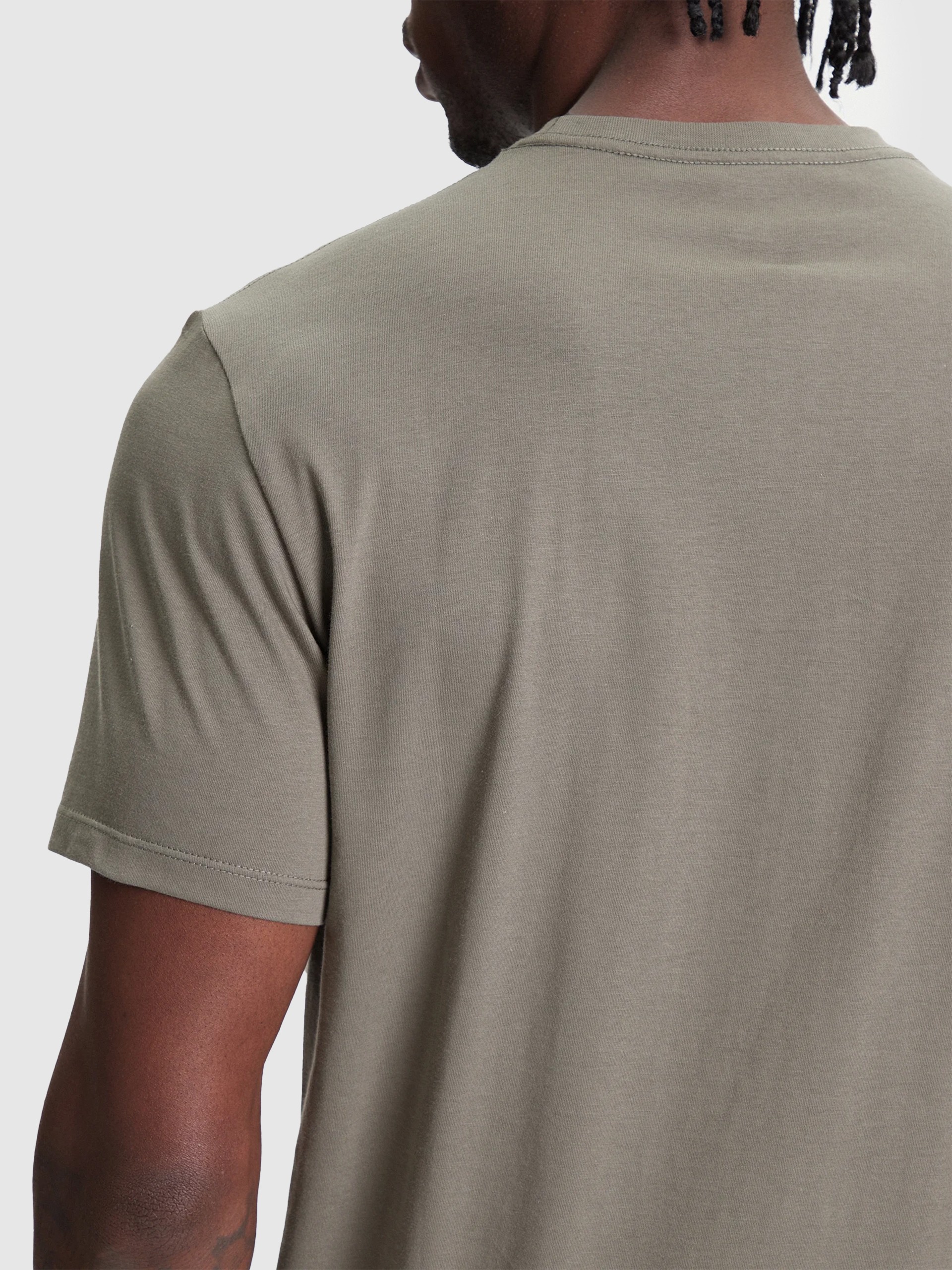Camiseta Hombre Verde Calvin Klein