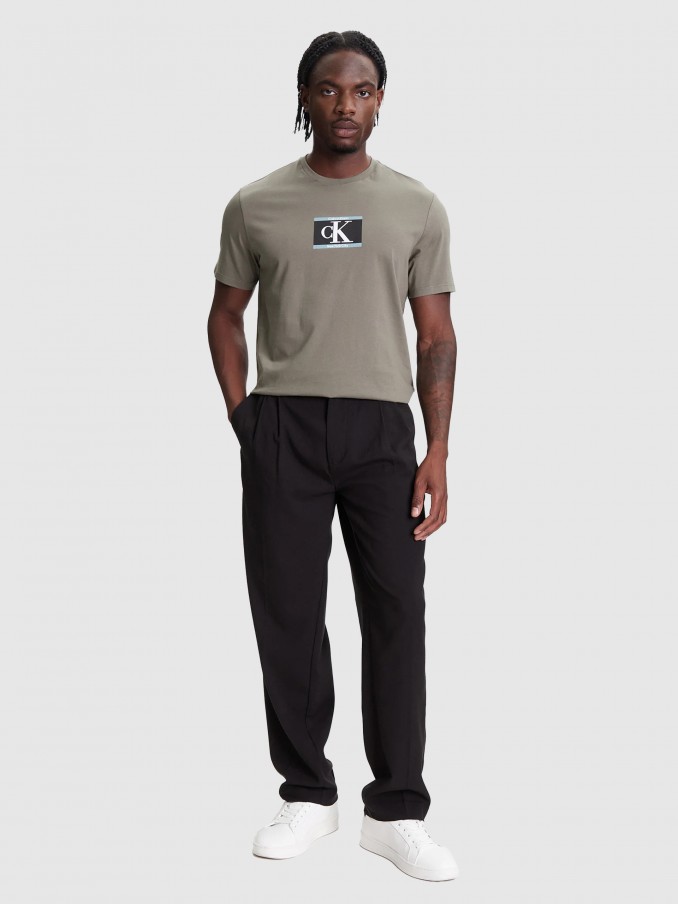 T-Shirt Man Green Calvin Klein