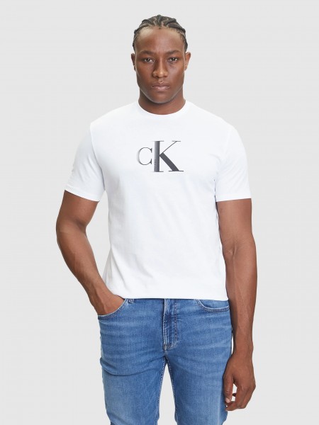 T-Shirt Man White Calvin Klein
