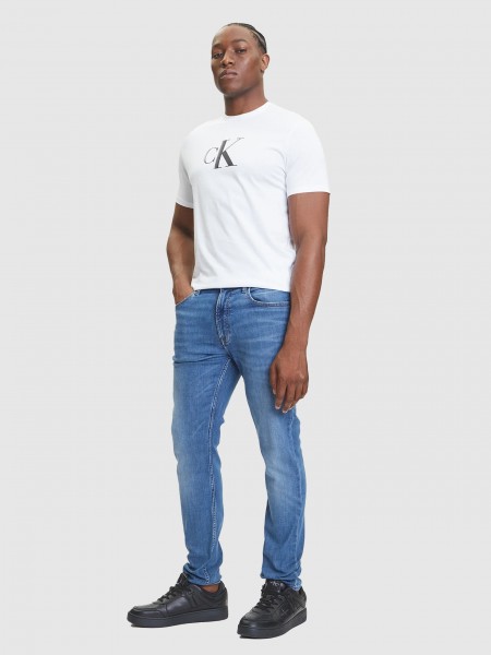 T-Shirt Man White Calvin Klein