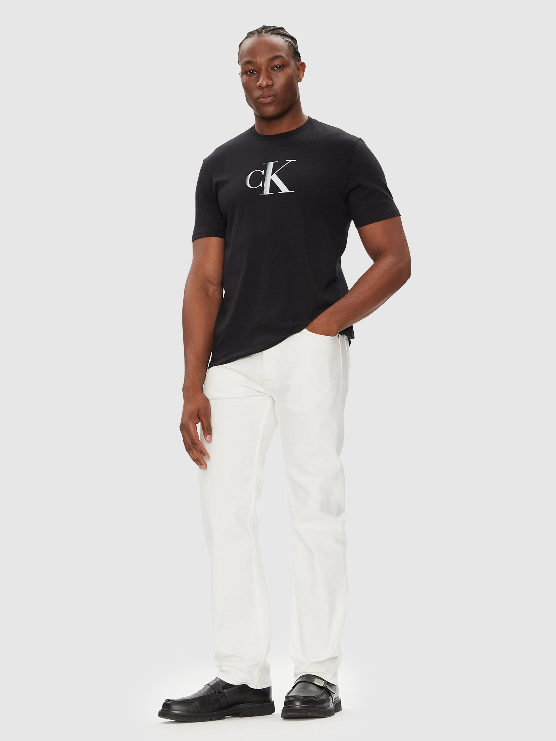 Camiseta Hombre Negro Calvin Klein