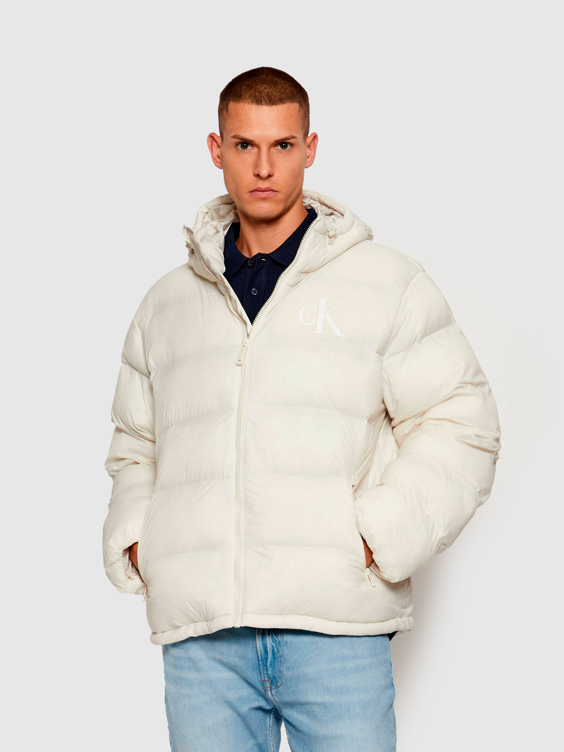 Chaqueta Hombre Crema Calvin Klein