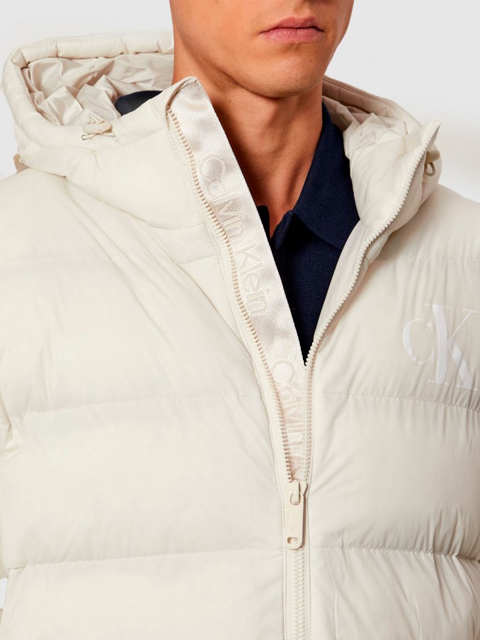 Chaqueta Hombre Crema Calvin Klein