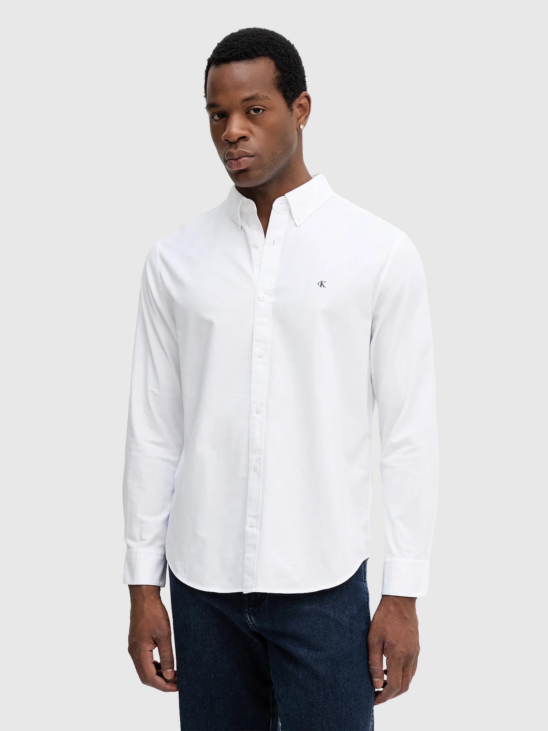 Camisa Hombre Blanco Calvin Klein
