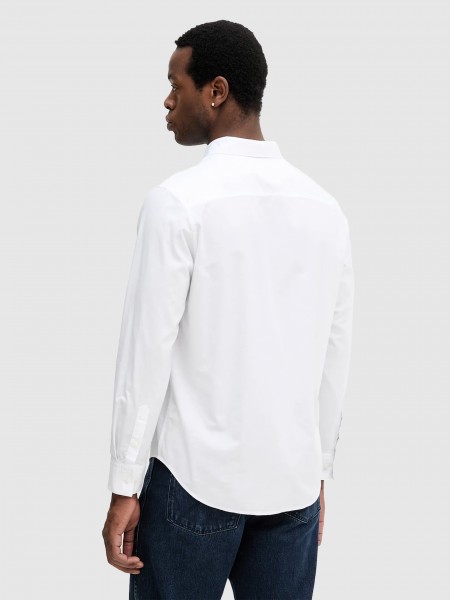 Camisa Hombre Blanco Calvin Klein