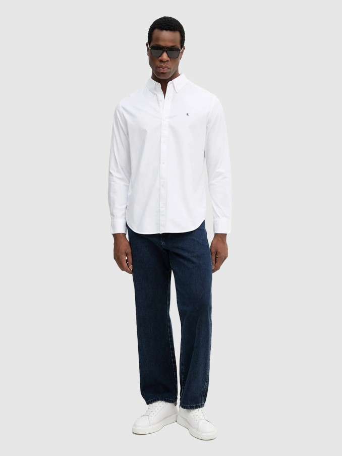 Camisa Hombre Blanco Calvin Klein