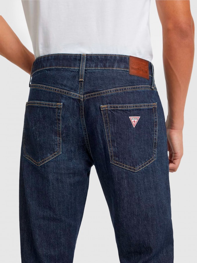 Pantalones Hombre Jeans Oscuros Guess Jeans
