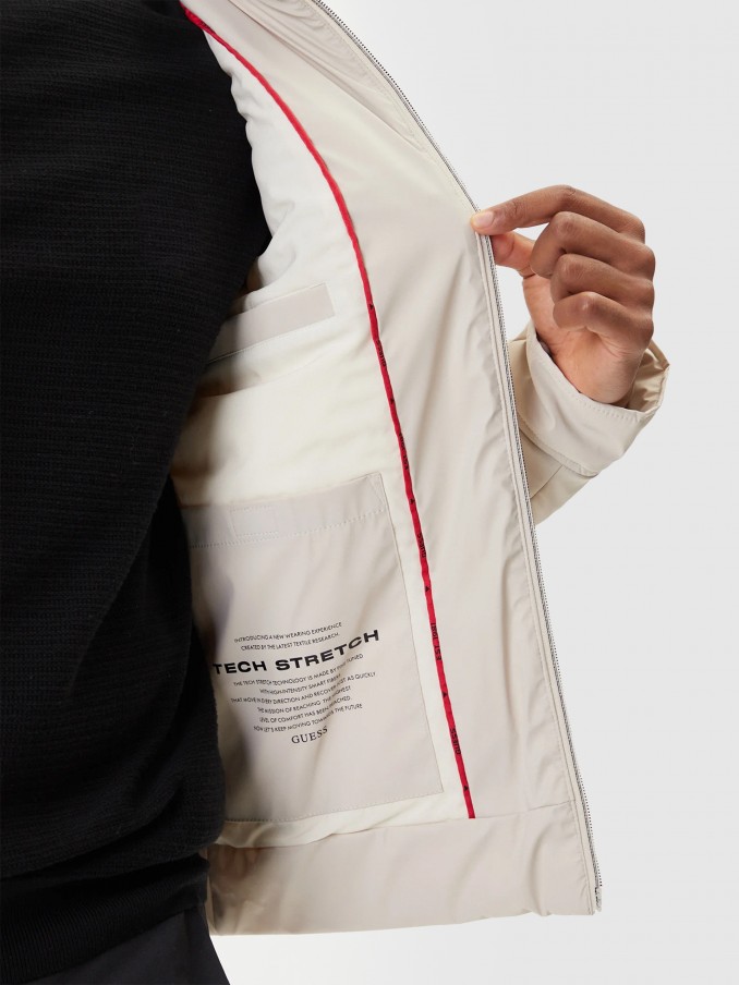 Chaqueta Hombre Crema Guess