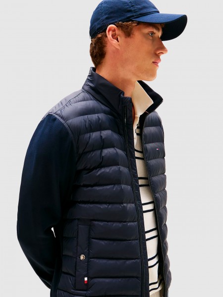 Jacket Man Navy Blue Tommy Hilfiger Jacket Man Navy Blue Tommy Hilfiger