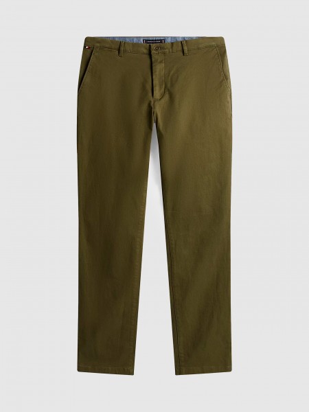 Pants Man Green Tommy Hilfiger