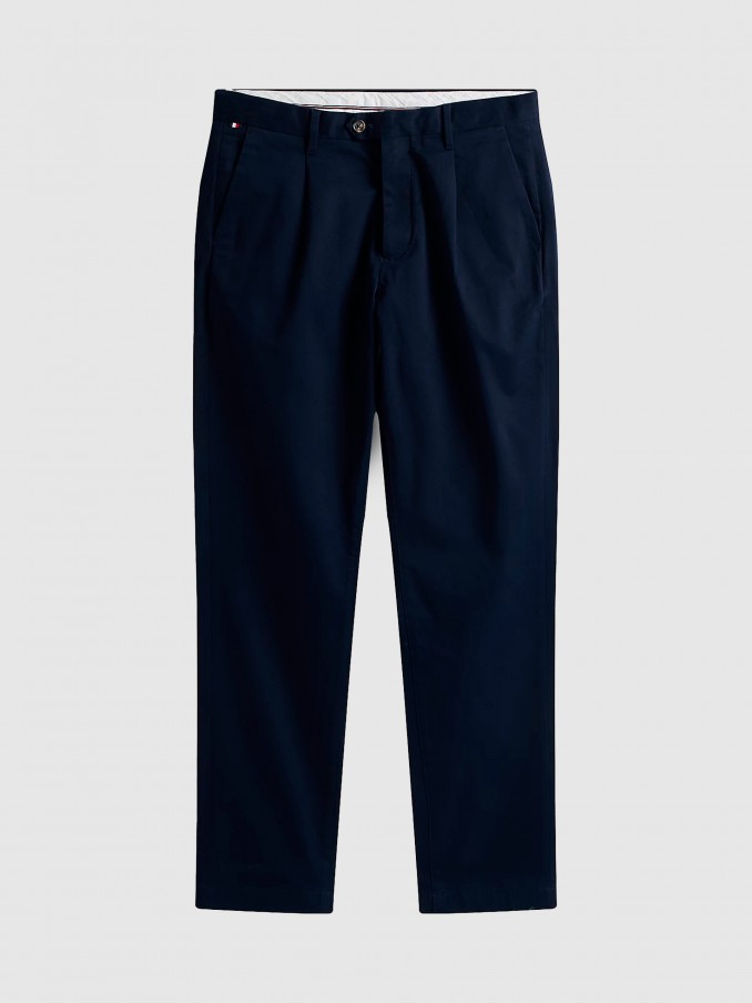 Pants Man Navy Blue Tommy Hilfiger