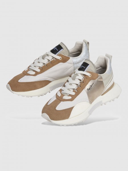 Tenis Mujer Oro Pepe Jeans London