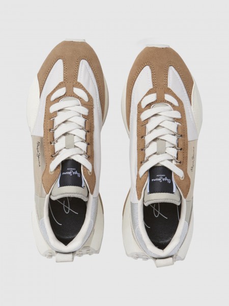 Tenis Mujer Oro Pepe Jeans London