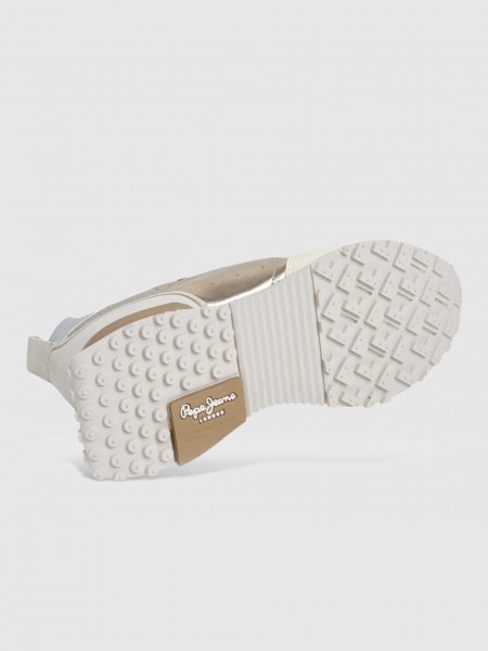 Tenis Mujer Oro Pepe Jeans London