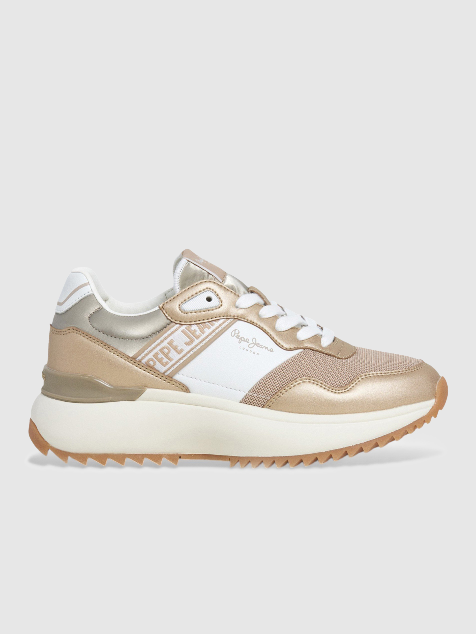 Tenis Mujer Oro Pepe Jeans London