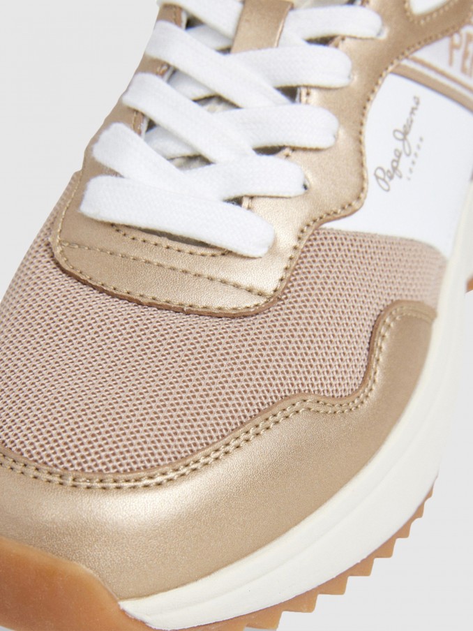 Sneakers Woman Golden Pepe Jeans London