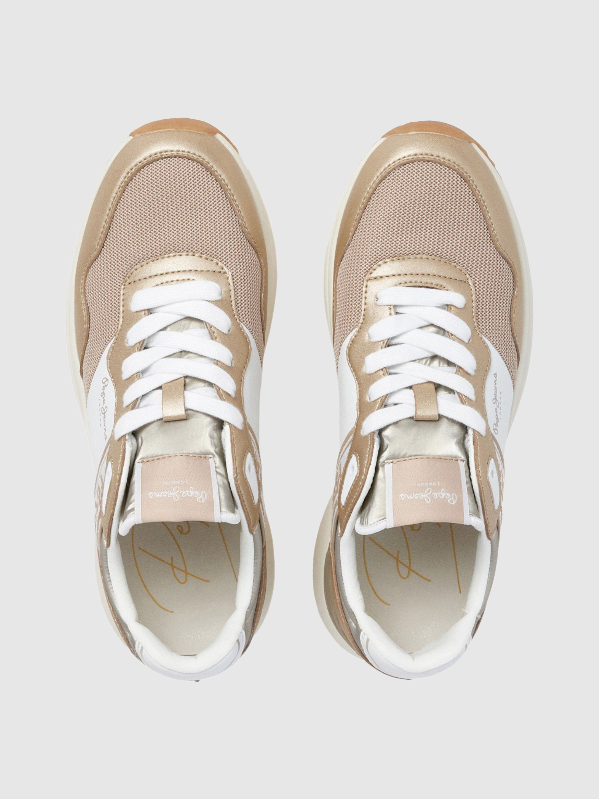 Tenis Mujer Oro Pepe Jeans London