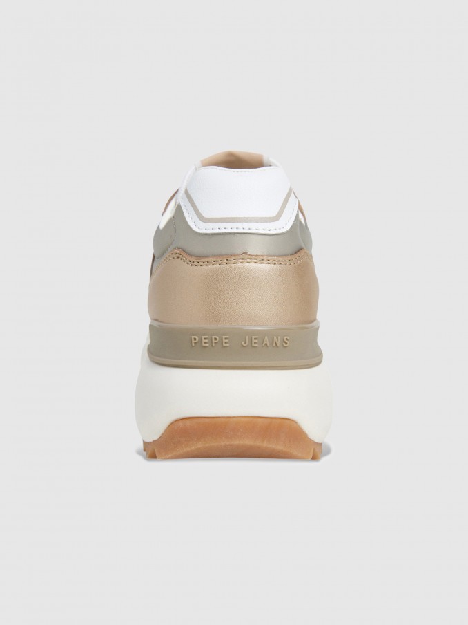 Sneakers Woman Golden Pepe Jeans London