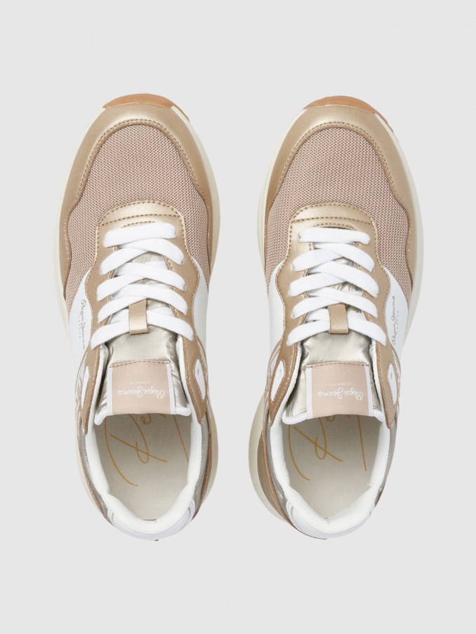 Sneakers Woman Golden Pepe Jeans London