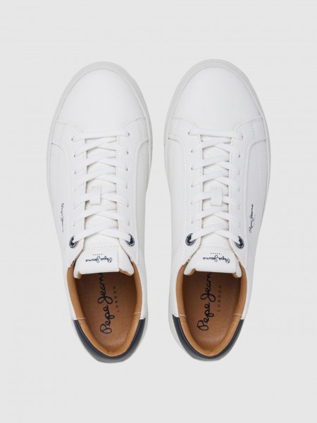 Tenis Hombre Blanco Pepe Jeans London Tenis Hombre Blanco Pepe Jeans London