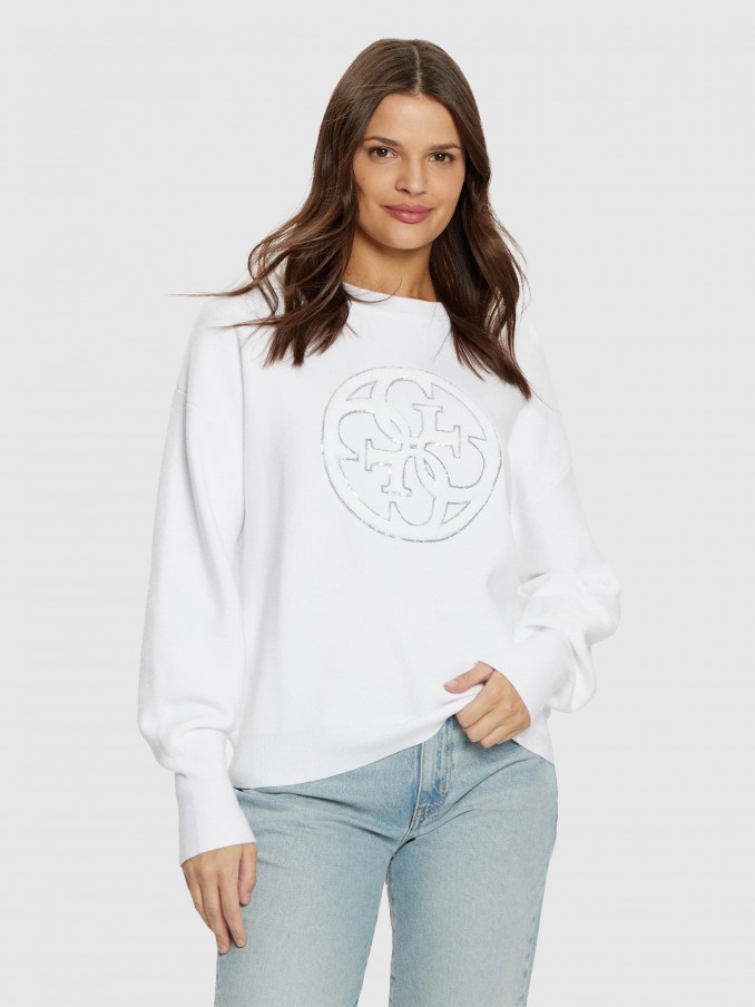 Jersey Mujer Blanco Guess