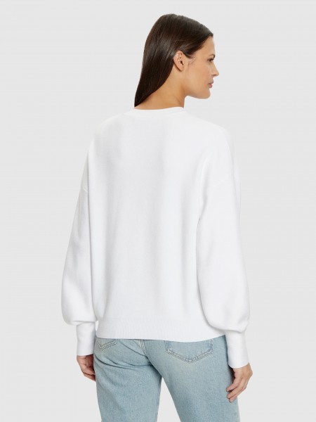 Jersey Mujer Blanco Guess Jersey Mujer Blanco Guess